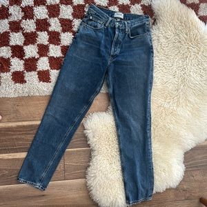 AGOLDE Fen High Rise Relaxed Taper Jeans in Highway